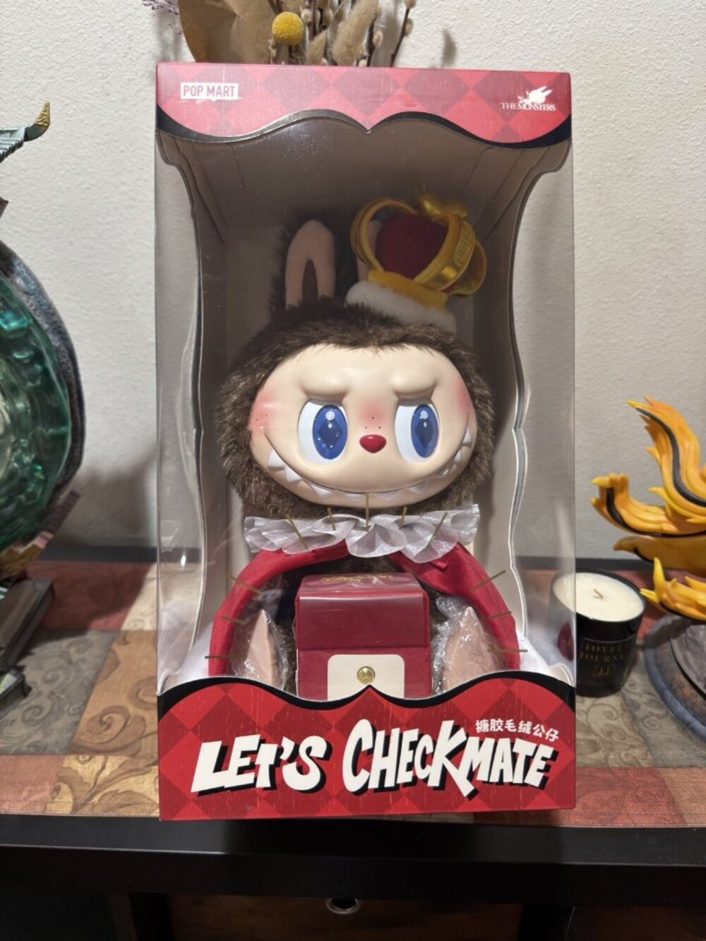 POP MART Labubu The Monsters Let’s Checkmate King 100% Authentic
